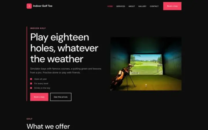 Teema Indoor Golf Tee
