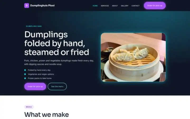 Verkkosivut alalle: dumplingbaari
