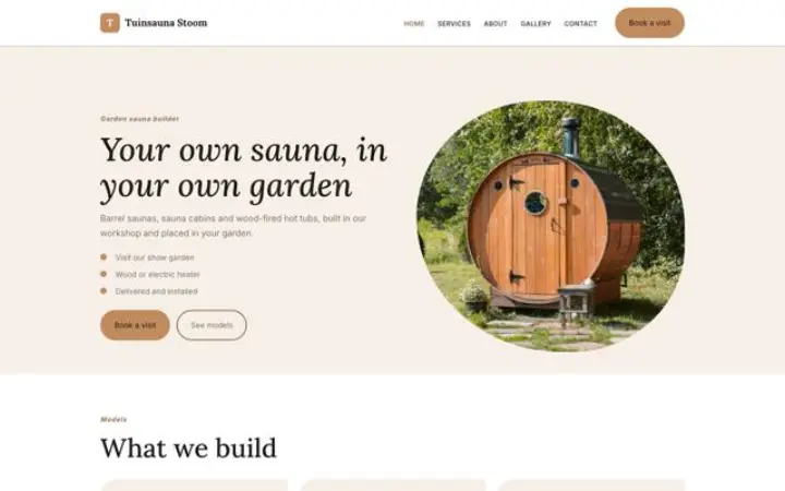 Verkkosivut alalle: pihasaunat