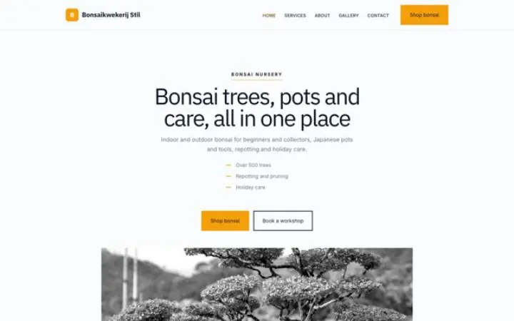 Teema Bonsaikwekerij Stil