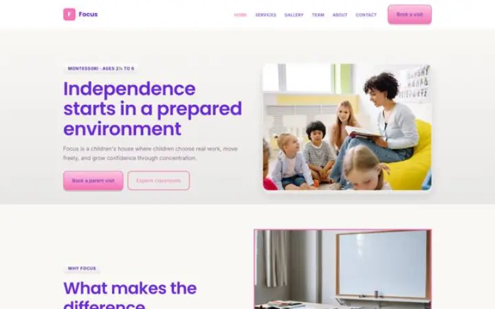 Verkkosivut alalle: montessori