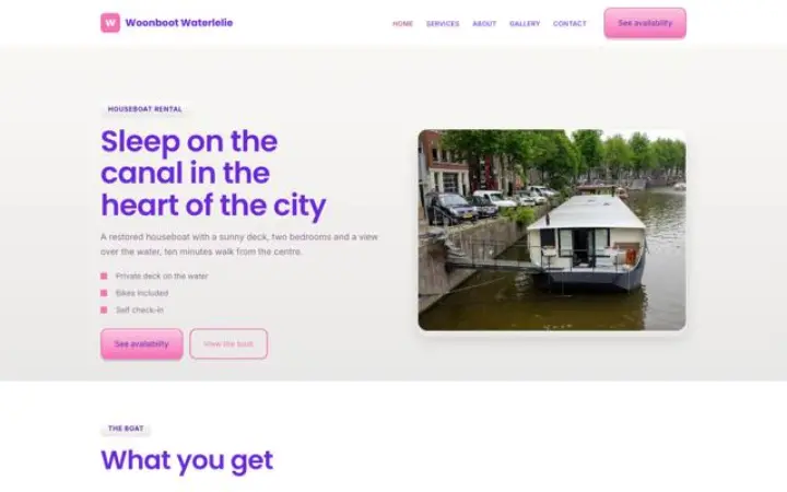 Teema Woonboot Waterlelie