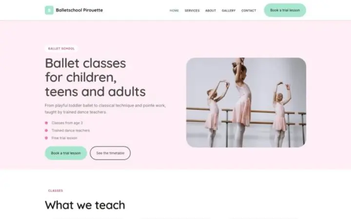 Teema Balletschool Pirouette