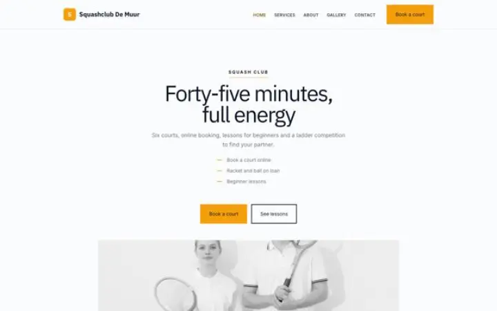 Verkkosivut alalle: squash-seura