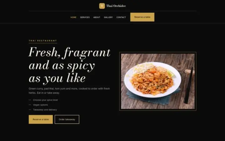 Verkkosivut alalle: thaimaalainen ravintola