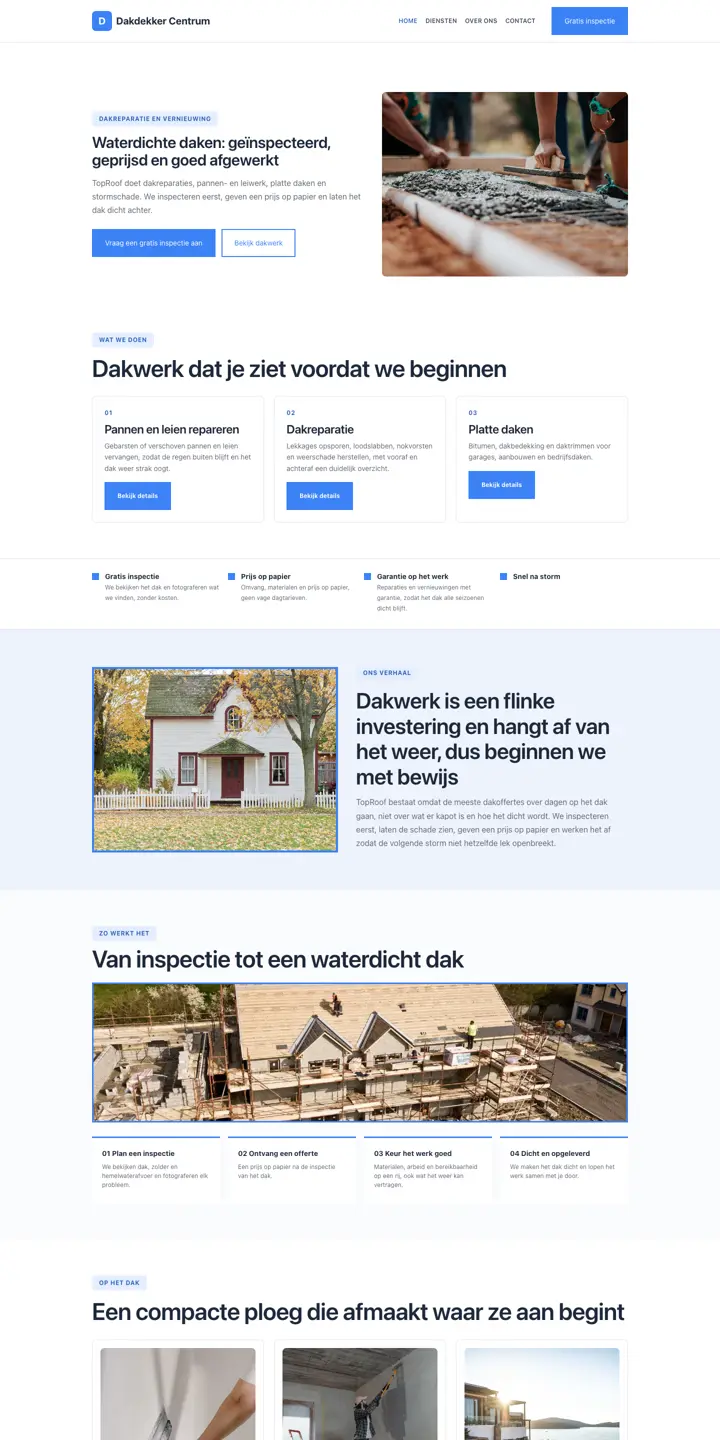 Esimerkkisivusto, ala: kattoasentaja