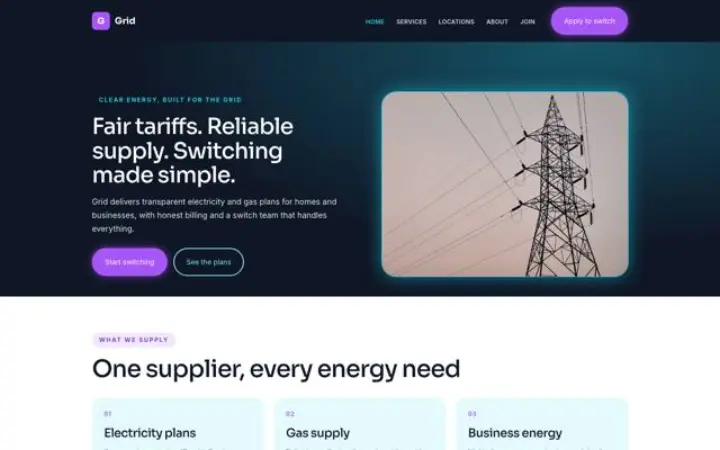 Verkkosivut alalle: energia