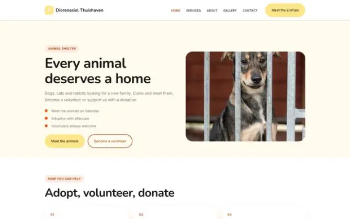 Teema Dierenasiel Thuishaven